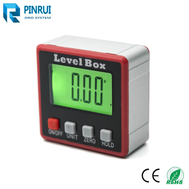 Upright LCD Digital Bevel Box Inclinometer Protractor for metal wood working