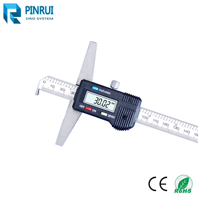 digital depth caliper with a hook