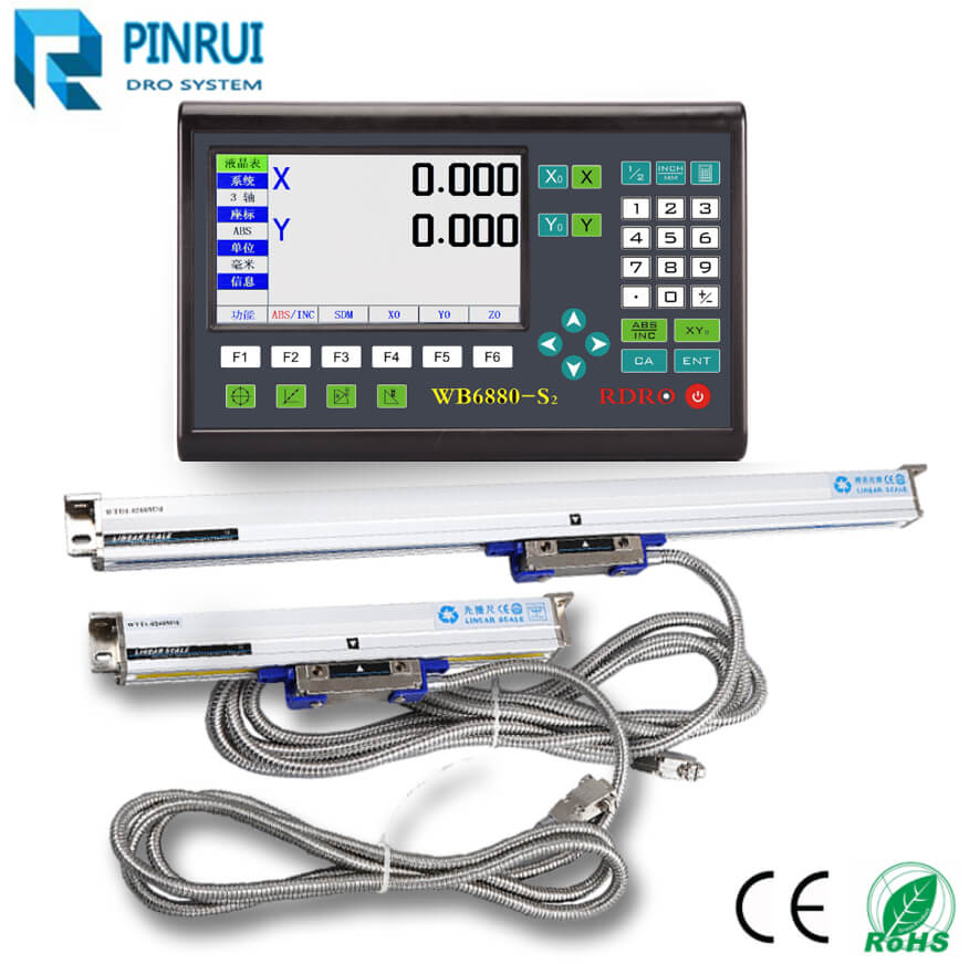 thumbnail image 2 of 2 Axis Digital Readout Dro Kit 250mm 1000mm Linear Glass Scales 2 of 11