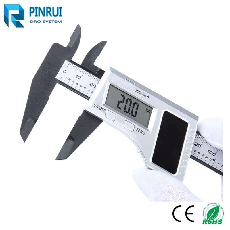 Solar power plastic digital calipers precision gauge 