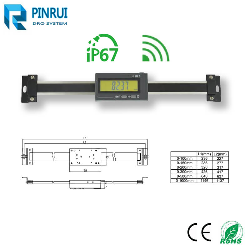 water-proof digital linear scale units with blue-tooth data output